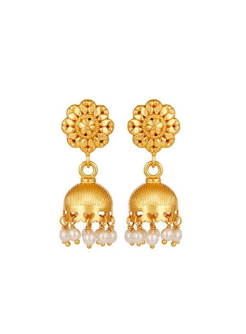 Carousel Jewels  Gold & Pearl Chandelier Drop Earrings