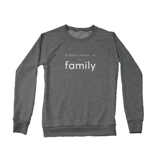 Women's Family Crew Sweatshirt, Charcoal