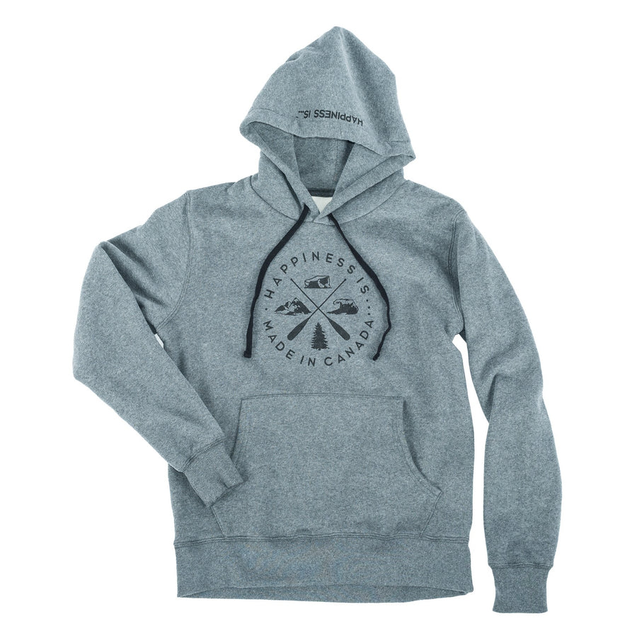 Unisex Crest Hoodie Heather Grey