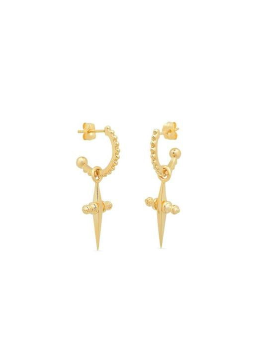 luv aj  Mini Cross Hoops
