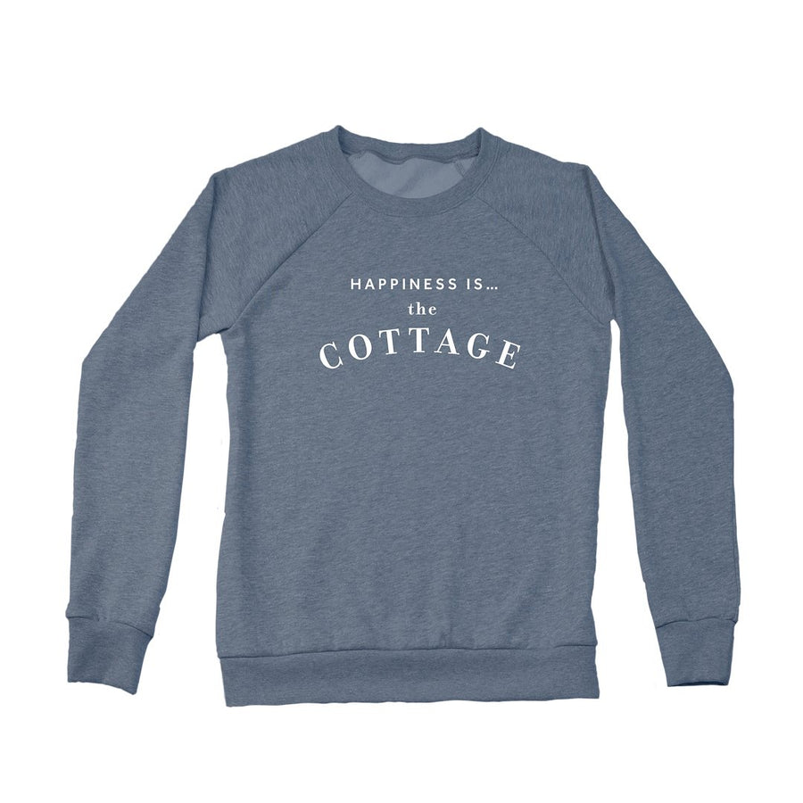 Women's Cottage Crew Sweatshirt, Heather Navy