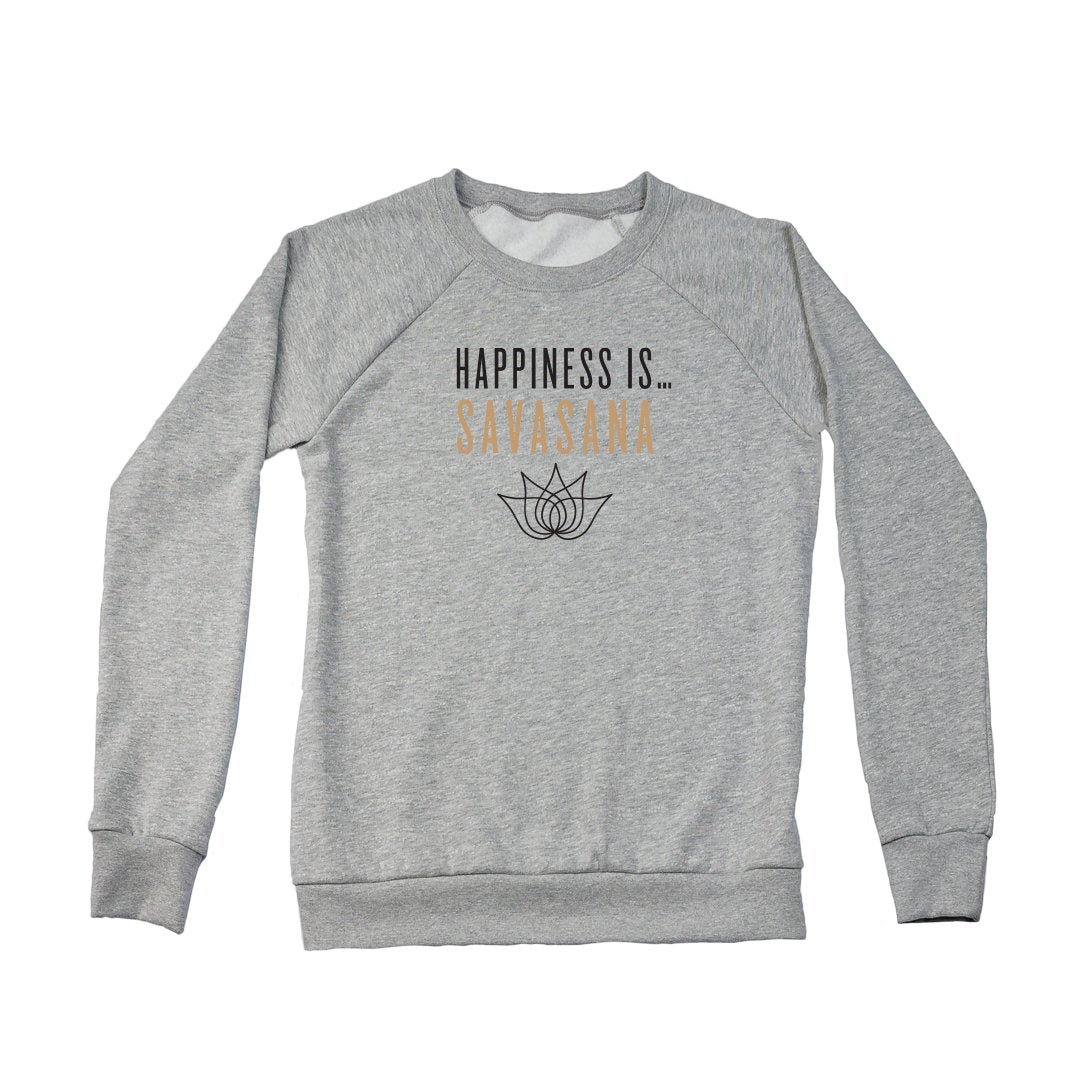 Women's Savasana Crew Sweatshirt, Heather Grey