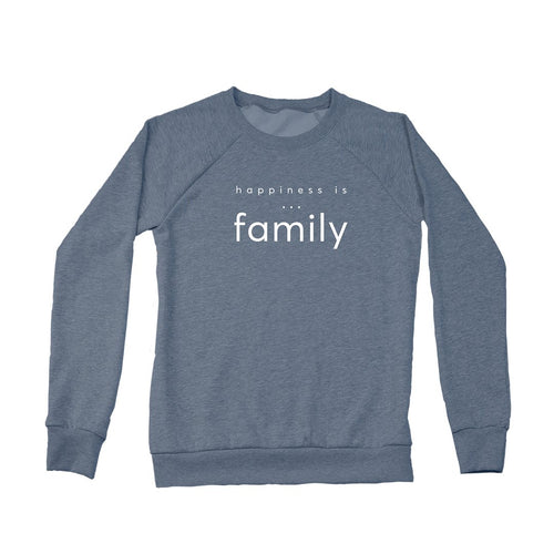 Women's Family Crew Sweatshirt, Heather Navy