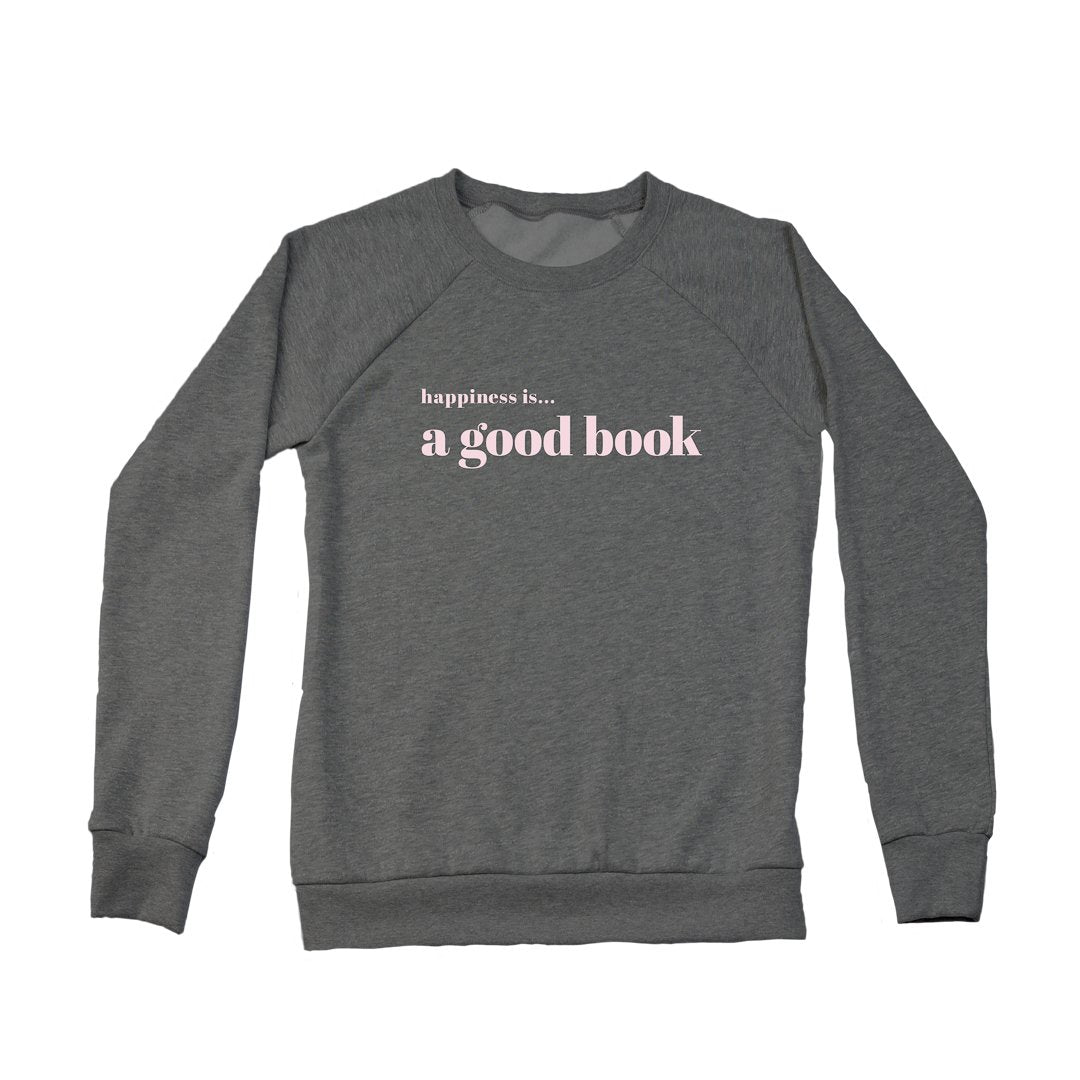 Women's Good Book Crew Sweatshirt, Charcoal