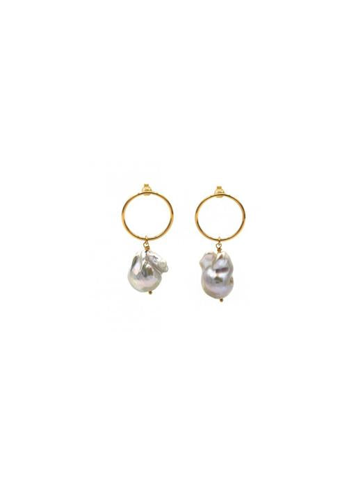Maison Irem  Baroque Pearl Earrings