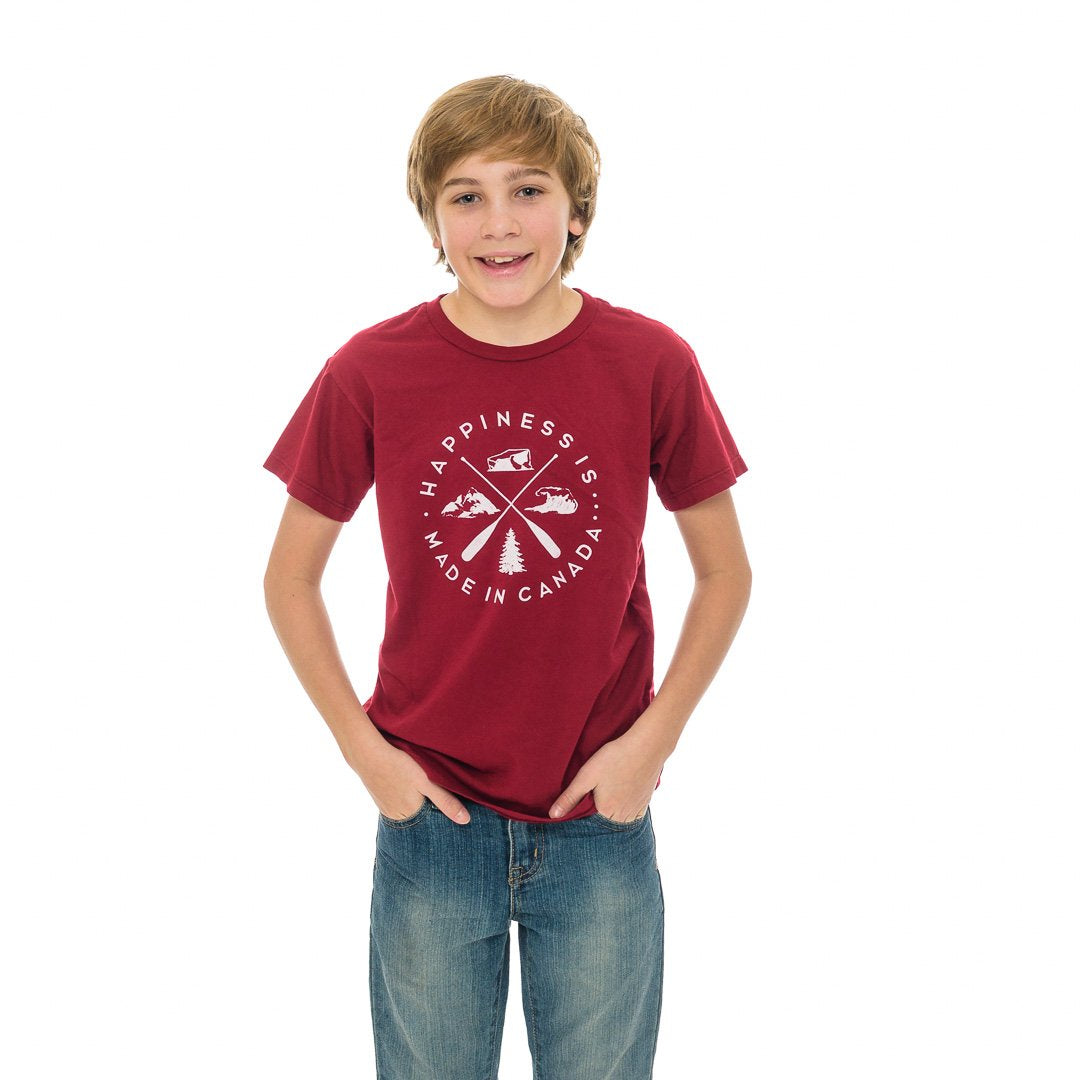 Youth Crest T-Shirt, Canada Red