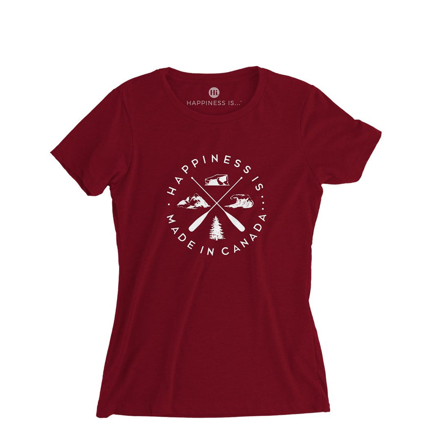 Women's Crest T-Shirt, Canada Red