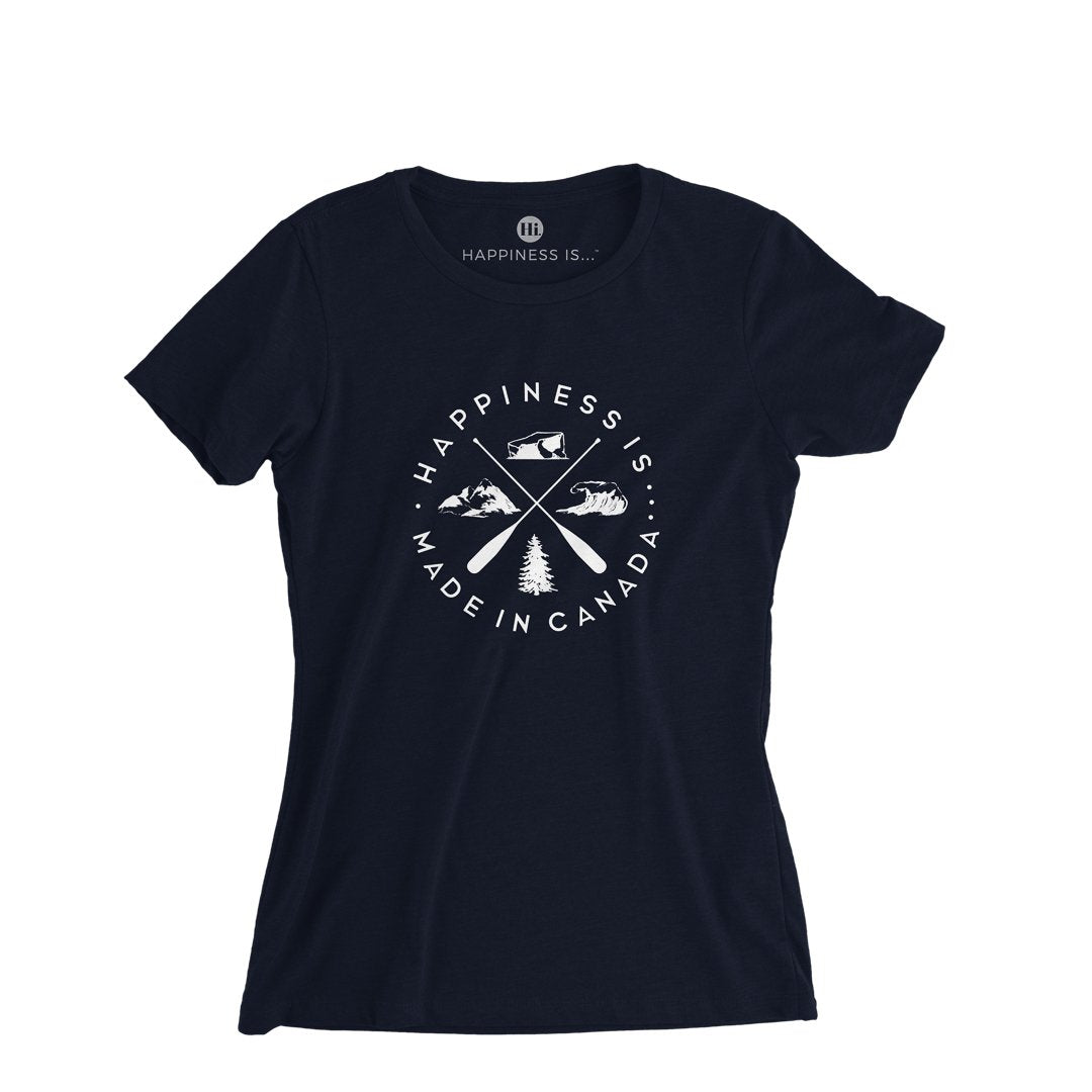 Youth Girl's Crest T-Shirt, Navy