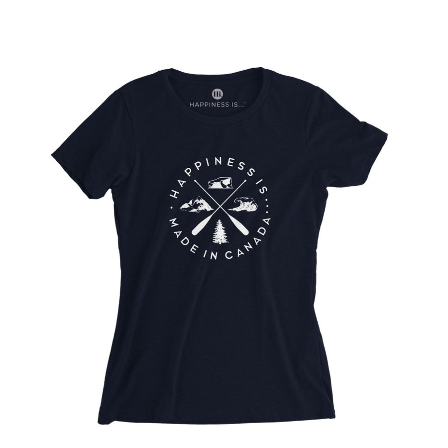 Youth Girl's Crest T-Shirt, Navy