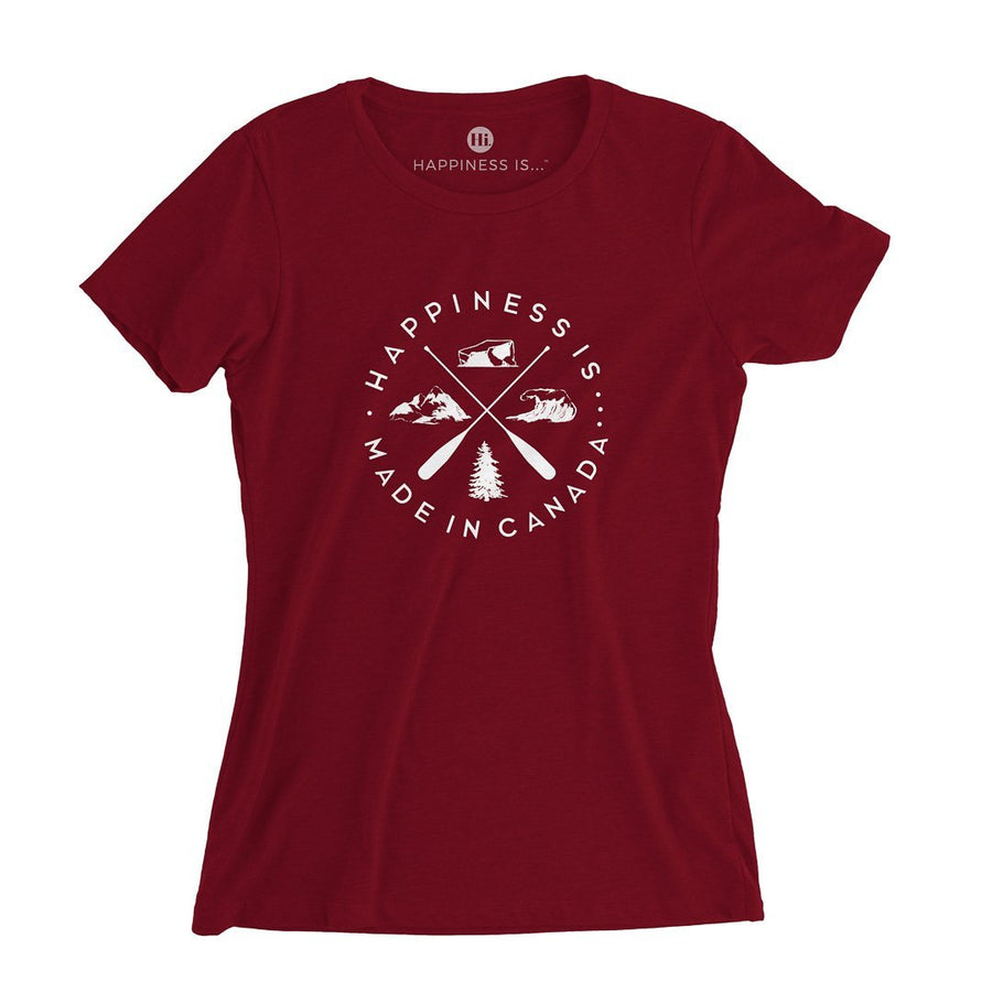Youth Girls Crest T-Shirt, Canada Red