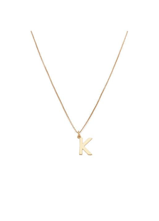 Melanie Auld  Initial Pendant Necklace - K