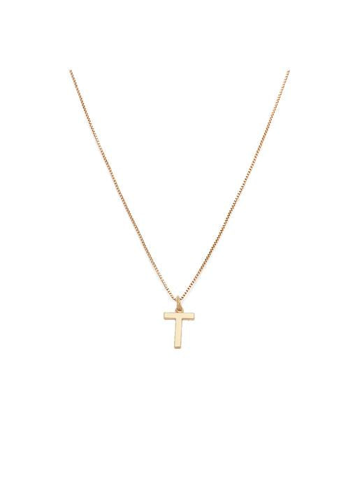 Melanie Auld  Initial Pendant Necklace - T