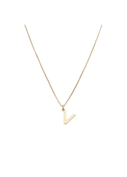 Melanie Auld  Initial Pendant Necklace - V