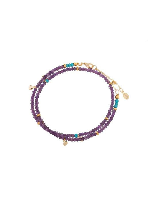 Shashi NYC  Eliza Gemstone Bracelet Amethyst
