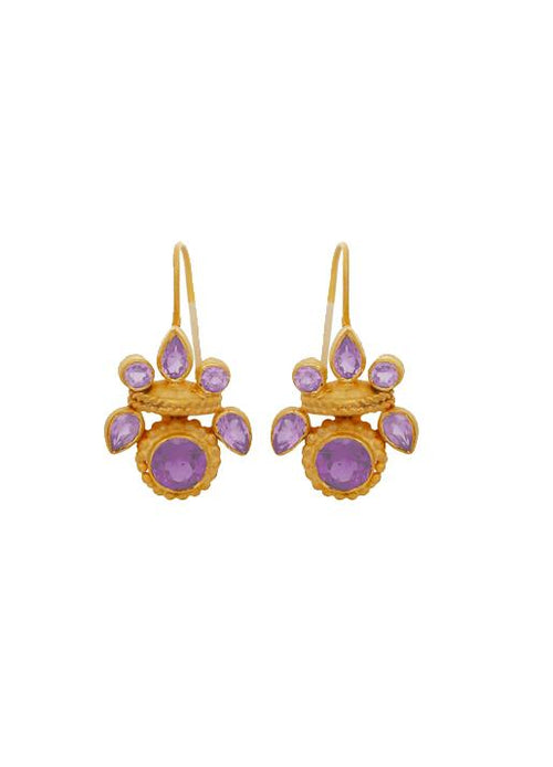 Carousel Jewels  Intricate amethyst Heritage Earrings