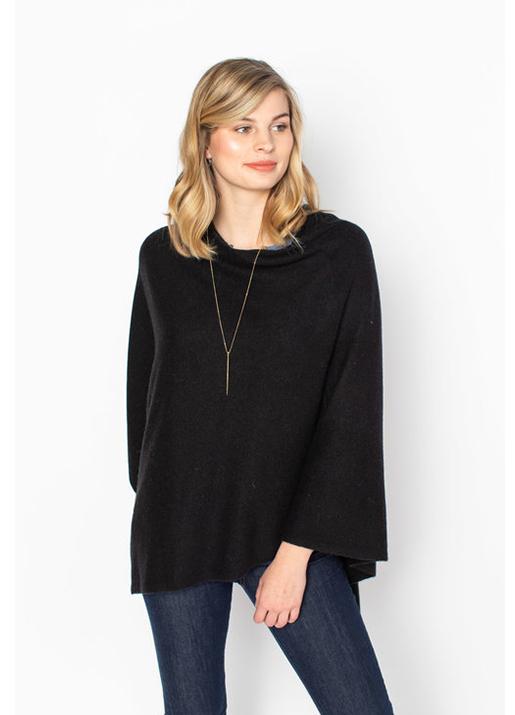 The Code Accessories  Cashmere Poncho - Black