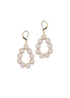 Electric Picks  Halo Earrings with Moonstone