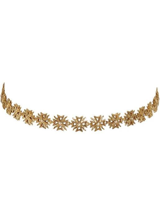 Luv Aj  Fleur Choker Gold