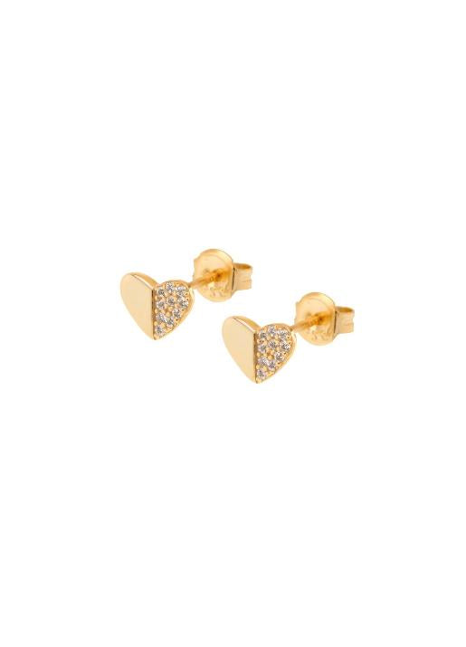Shashi NYC  Heart Pave Stud Earring