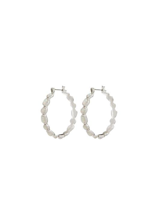 Luv Aj  Tresor stud hoop silver
