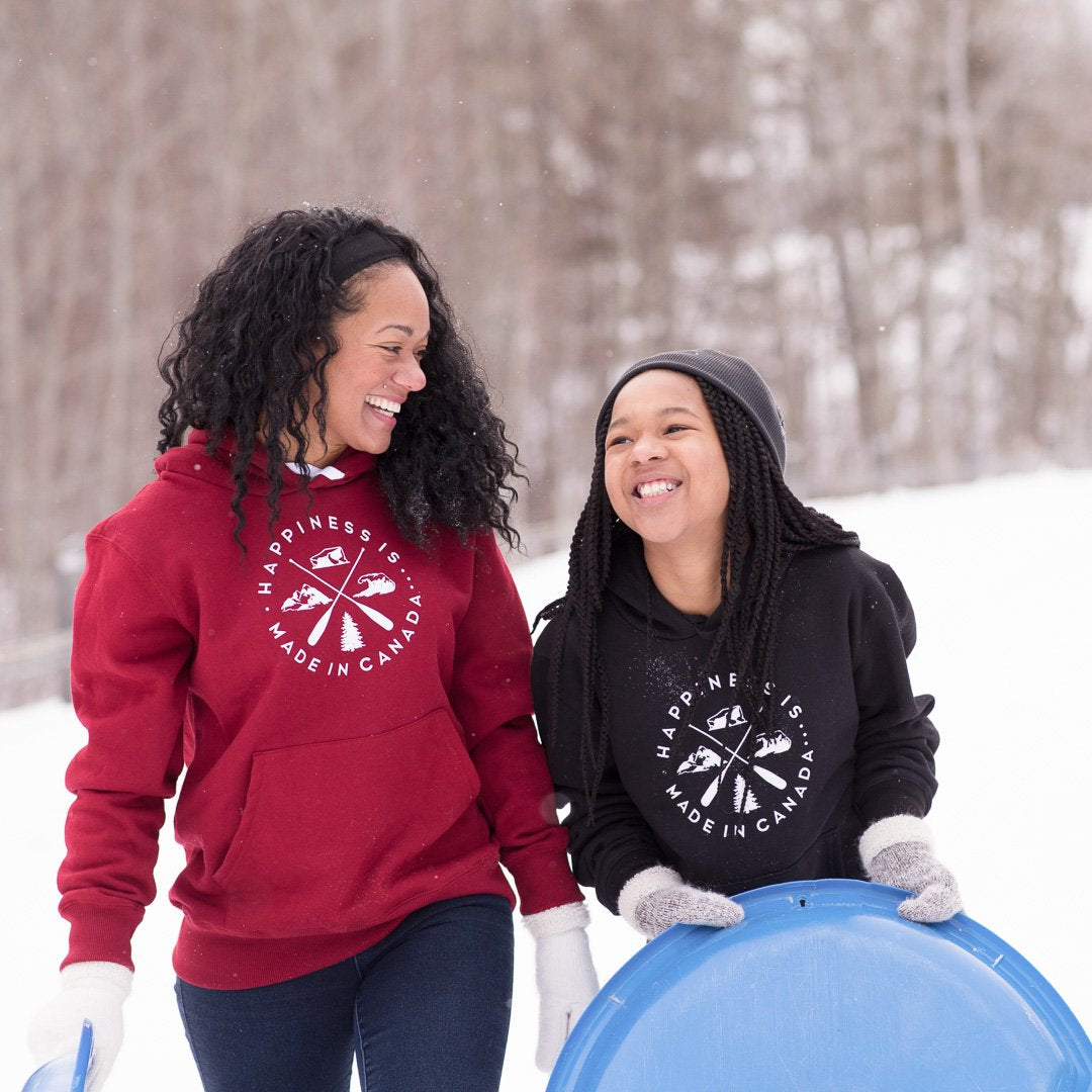 Unisex Crest Hoodie Canada Red