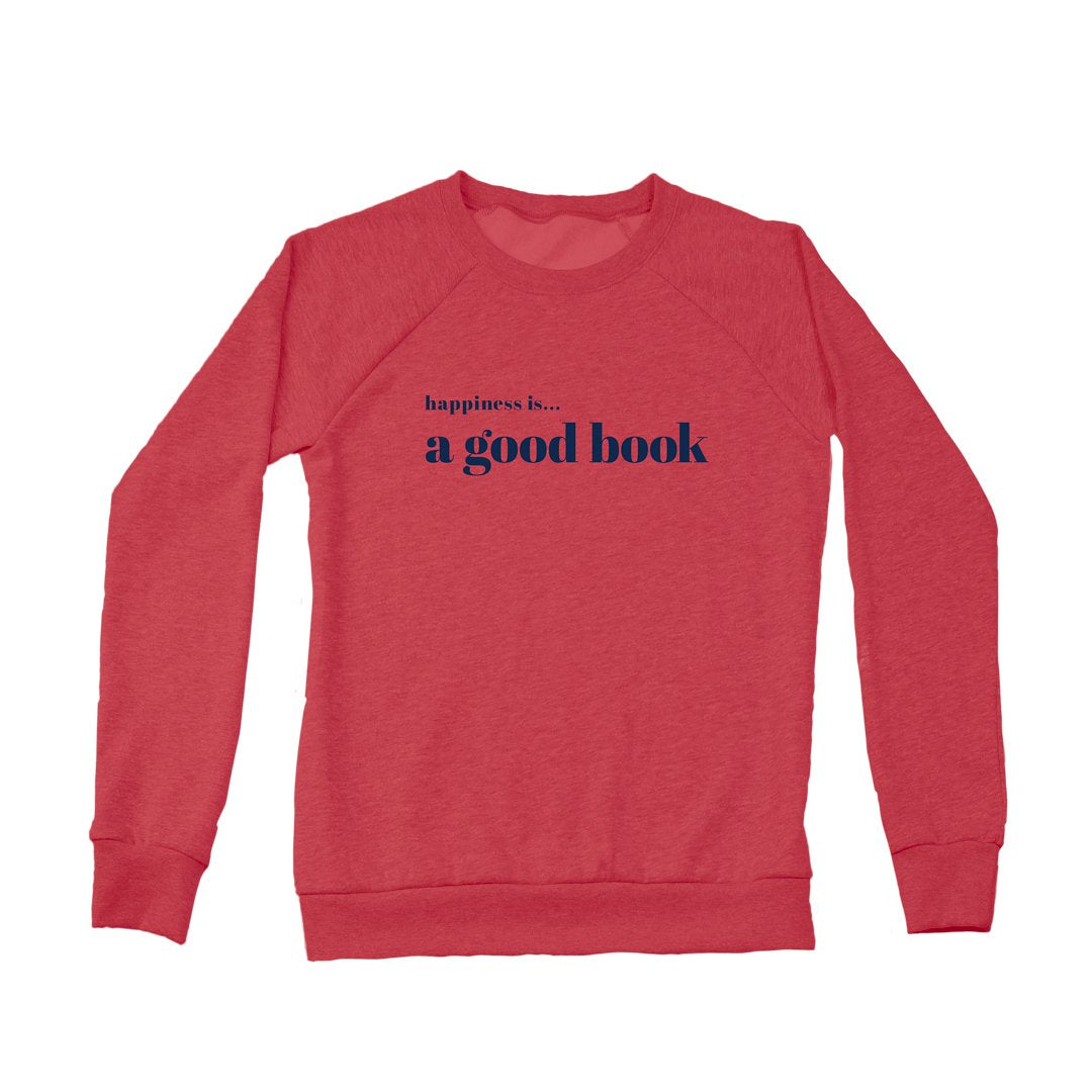 Women's Good Book Crew Sweatshirt, Chili