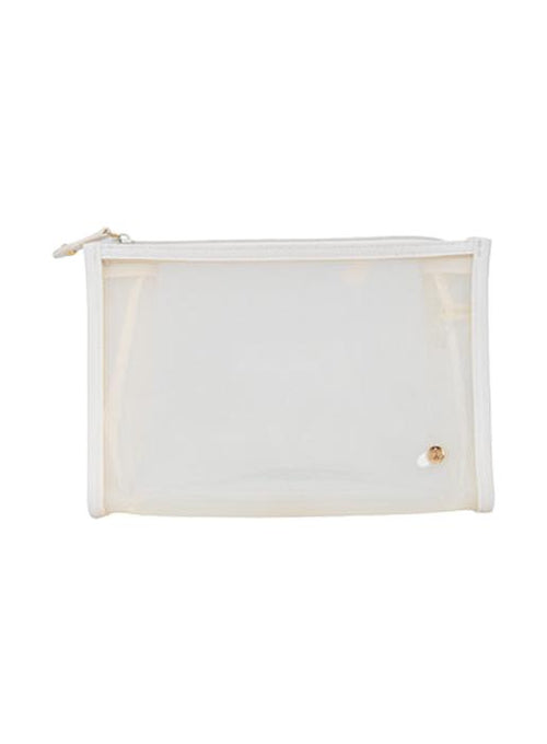 Stephanie Johnson  Medium Zip Cosmetic Bag Clear