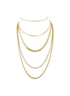 Luv Aj  Cascading Snake Chain Necklace
