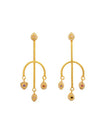 Carousel Jewels  Crystal Quartz Mismatched Earrings