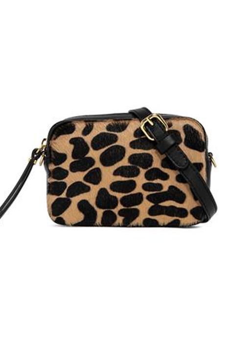 Gianni Chiarini  Mini Olivia Leopard Shoulder/Belt Bag