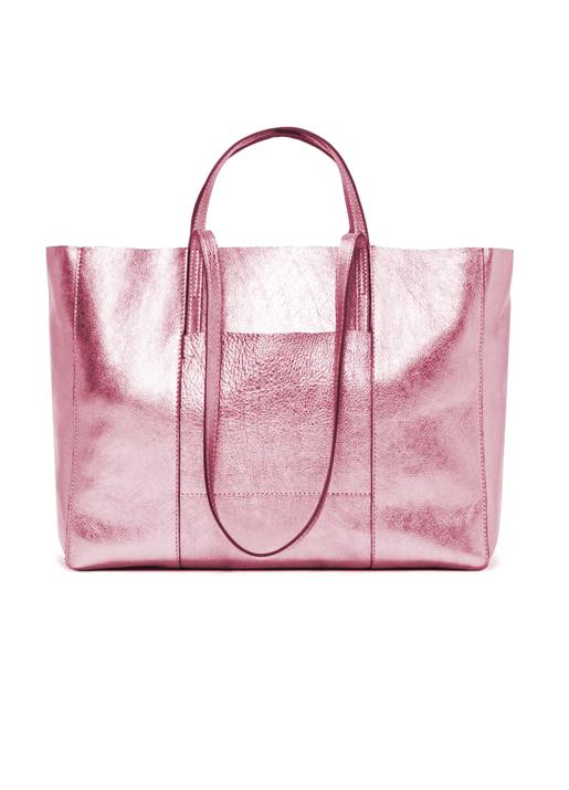 Gianni Chiarini  Superlight Large Tote - Metallic Pink