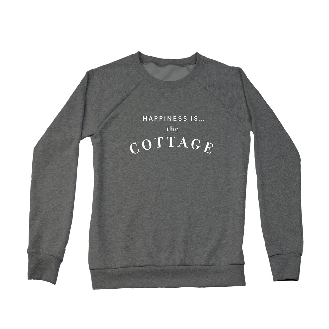 Women's Cottage Crew Sweatshirt, Charcoal