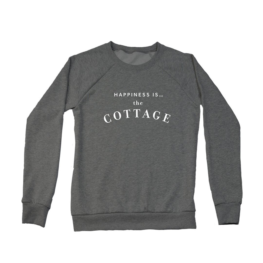 Women's Cottage Crew Sweatshirt, Charcoal