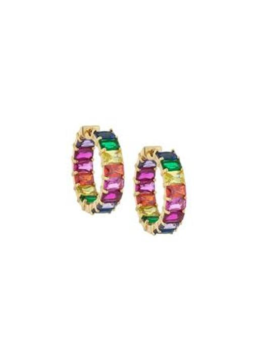 Adina's Jewels  Rainbow Hoop Large Huggies