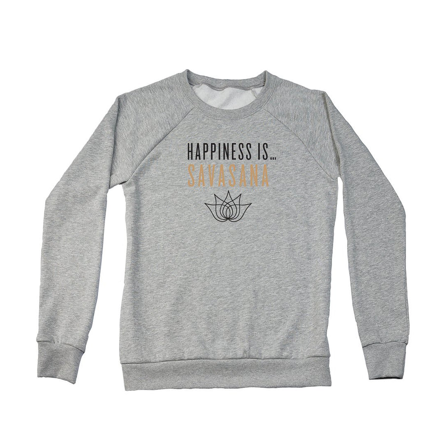 Women's Savasana Crew Sweatshirt, Heather Grey