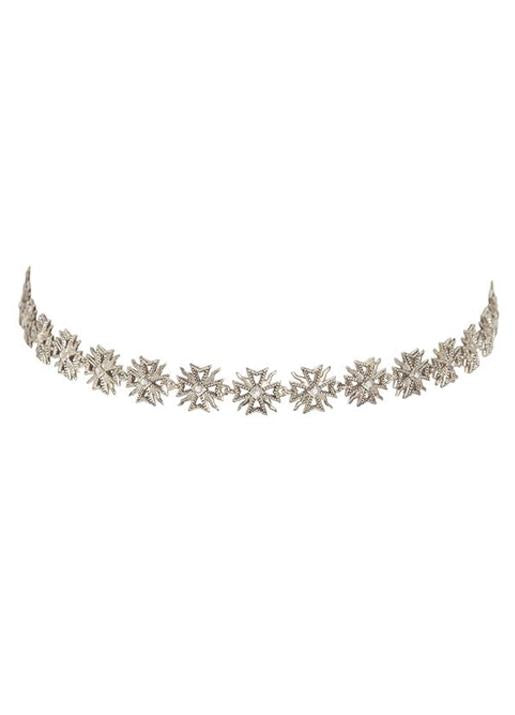 Luv Aj  Fleur Choker Silver