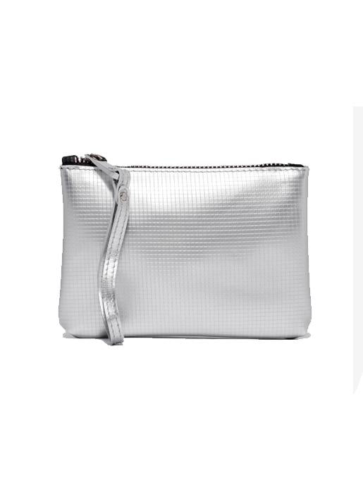 GUM by Gianni Chiarini  Large Numbers Clutch Bag - Silver