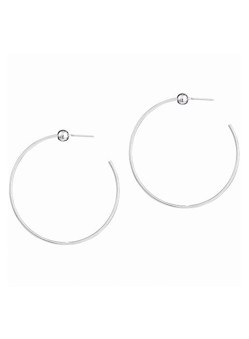 Jenny Bird  Icon Hoop Small Silver