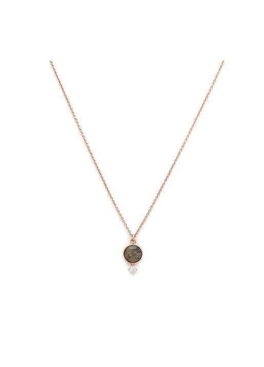 Melanie Auld  Thea Necklace - Rose gold & Labradorite