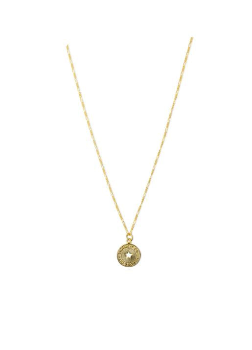 Electric Picks  Cameo Coin Necklace