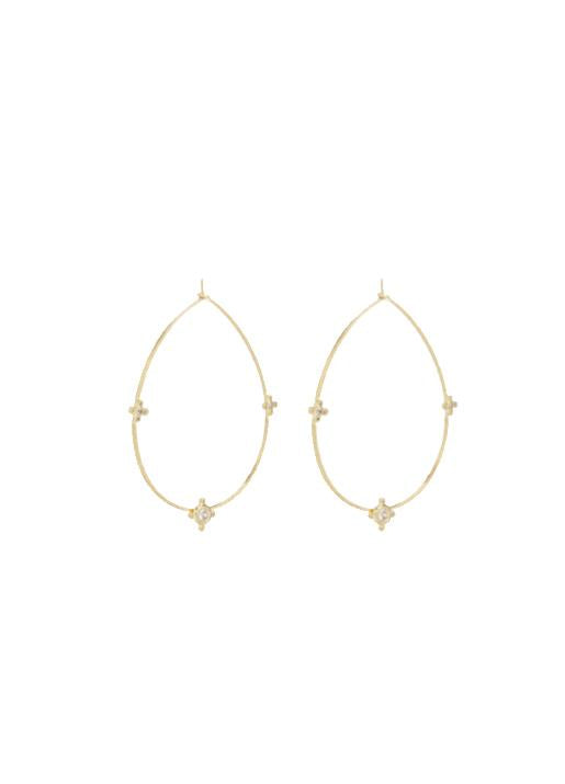 Luv Aj  Tresor Wire Hoop Gold