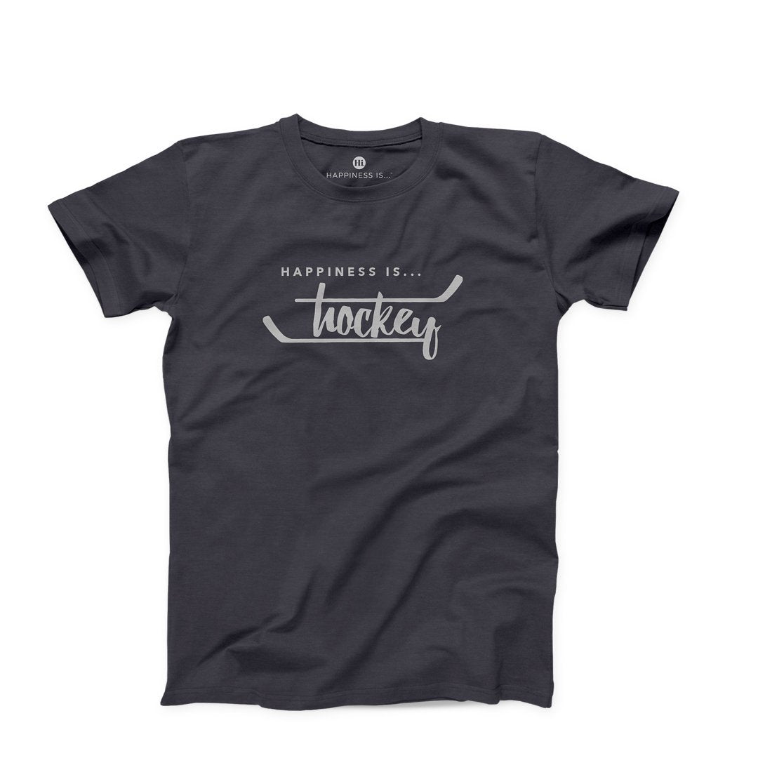 Men's Hockey T-shirt, Vintage Black